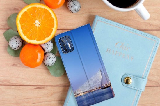 Coque Motorola Moto G9 Plus Coque Texte Erasmus Bridge Rotterdam