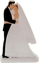 bruidskoppel taartdecoratie 17cm | taarttopper | bruidstaart | decoratie | bedankje | trouwfiguur | huwelijk