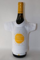 Fles cadeau verpakking mini T-Shirt " You are my Sunshine"