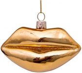 Vondels kerstbal Golden Lips