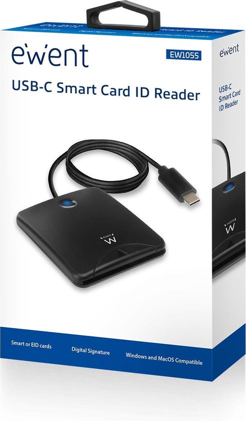 Lecteur Carte Identité Belge PC-SC USB Smart Card Reader, Support