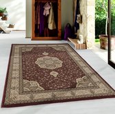 Impression Isfahan Oosters Klassiek Laagpolig Vloerkleed Rood- 160x230 CM.