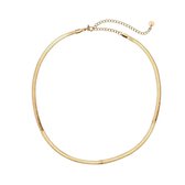 Snake Ketting - Snake Skin - Damesjuwelen - 14 Gold Plated - dottilove - halsketting - sieraden