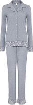 La-V pyjamasets  viscose voor dames  Grijs S