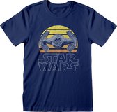 Star Wars shirt – Tie Fighter Moon maat L