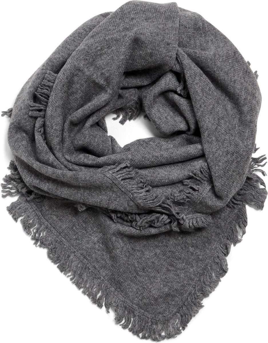 Cashmere and Scarves - Sjaal Isa - Vintage Grey / Grijs - Samenstelling 90% Wool / 10% Cashmere