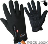 Flexibele Sport Outdoor Touchscreen Fleece gevoerde Handschoenen met Grip voor heren maat M L kleur zwart