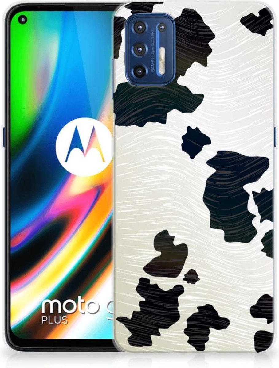Motorola Moto G9 Plus TPU Hoesje Koeienvlekken
