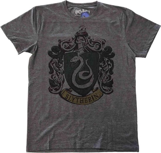 Tshirt Homme Harry Potter -XL- Serpentard Teint Grijs