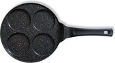 Pancake pan| pannenkoekenpan  4 kop marmeren anti aanbaklaag
