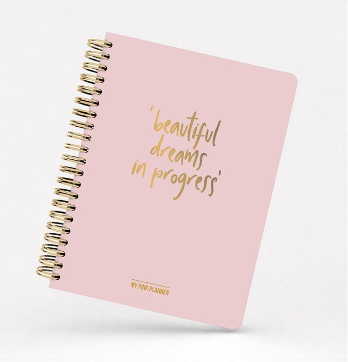 Best planner Studio Stationery My Pink Planner "Beautiful dreams in progress"