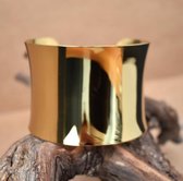 Damesarmband | wide | armband | aanpasbare armband |gold plated armband