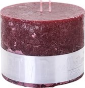 PTMD Mammoetkaars - 9x12 cm - 2 Lonten - Rood