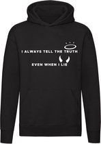 I always tell the truth, even when i lie hoodie | Scarface | Al Pacino | engel | duivel | leugenaar | cadeau | sweater | trui | unisex | capuchon