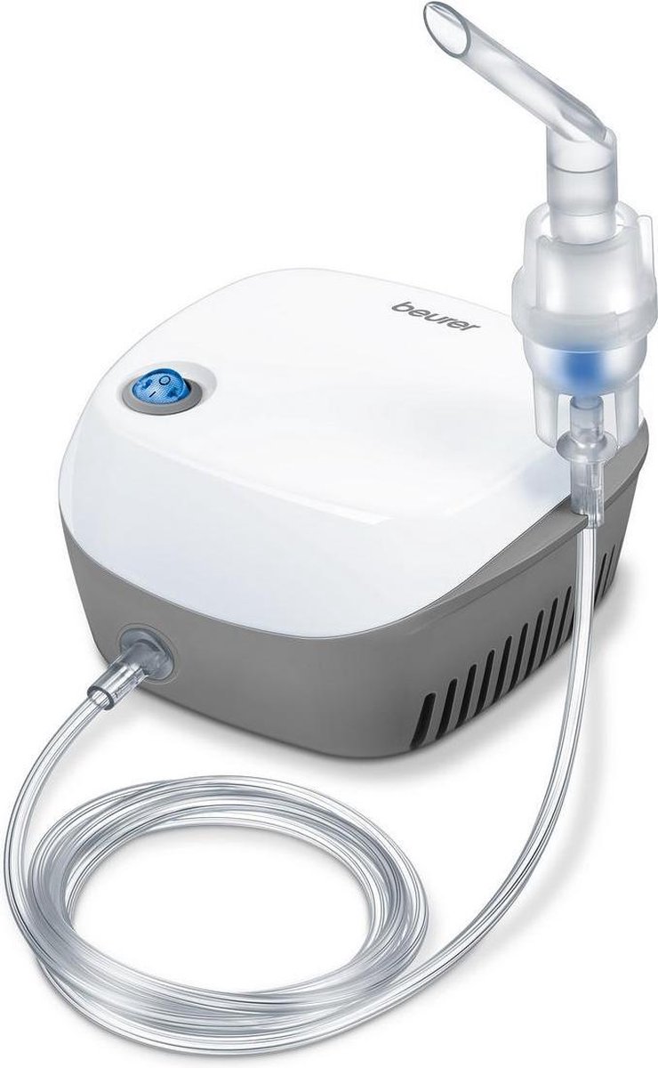 Beurer IH 18 Aerosoltoestel - Incl. Maskers & Accessoires - Vernevelaar - Vloeibare Medicatie via Perslucht technologie - Inhalator voor Volwassenen & Kinderen - Ideaal bij Verkoudheid, Astma & Luchtweg aandoeningen op Prijzenvolger.com