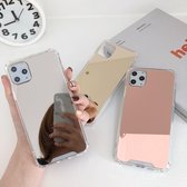 iphone (11Pro ) hoesje met spiegel (roze kleur)- (5.8 inch).