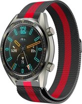 Huawei Watch GT Milanees bandje - zwart/rood - 42mm