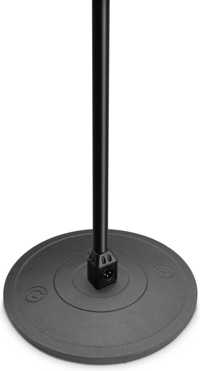 Gravity MS-23 microfoon statief met ronde voet zwart – R.F. Systems