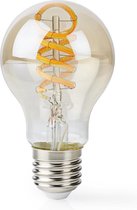 Slimme Wi-Fi Warm tot Koel Wit LED Filamentlamp | Gedraaid | E27 | A60 | 5,5 W | 350 lm| Smartphone App