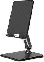 Stanz Obsidian Black Tablet houder - Telefoonhouder - Telefoonstandaard - 3x Gratis Webcam Covers - Thuiswerken - Tablet - Telefoon - Verstelbaar - Opvouwbaar - Telefoon houder