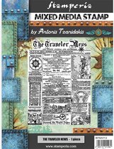 Stamperia Mixed Media Stamp Sir Vagabond The Traveler News (WTKAT13)