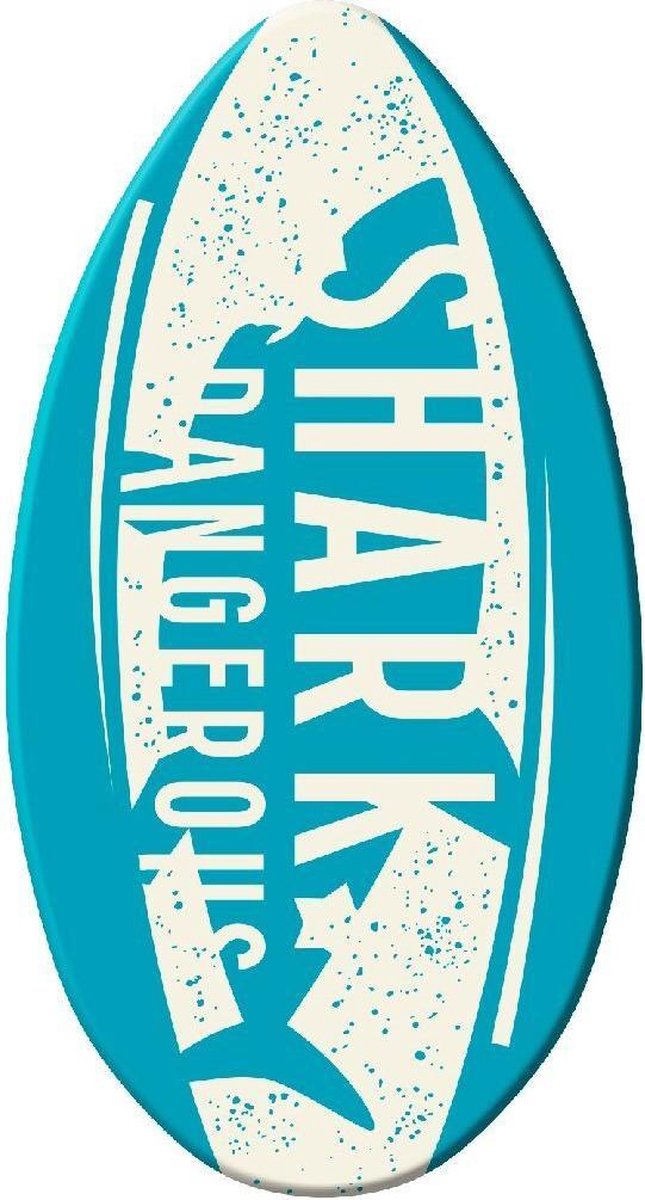 SportX Houten Skimboard Haai 94 cm Multicolor
