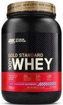 Bol.com Optimum Nutrition Gold Standard 100% Whey Protein - White Chocolate Raspberry - Proteine Poeder - Eiwitshake - 900 gram ... aanbieding
