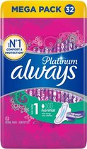 Always Maandverband Platinum Normal met vleugels - 32 verbanden