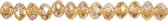 Facet kralen. topaz. afm 5x6 mm. gatgrootte 1 mm. 100 stuk/ 1 doos