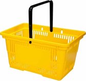 Winkelmandje 28 liter - geel - 1 handvat