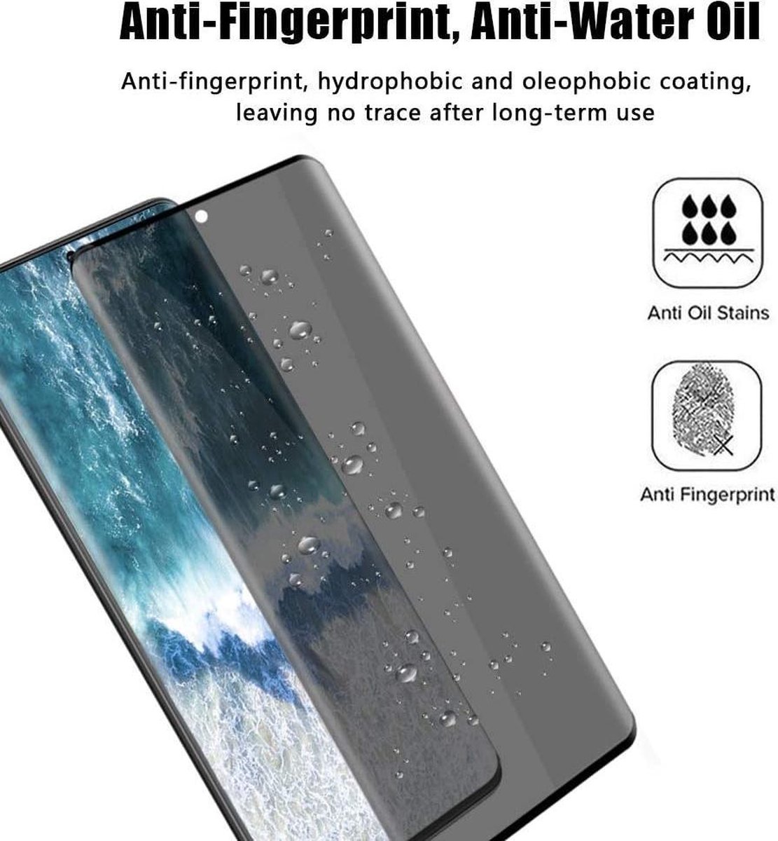 Samsung Galaxy S20 Plus Anti Spy tempered glass Privacy Screen