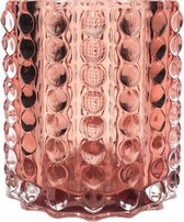 Sfeerlicht Bably Roze - Glas Koraal - 10x9x9cm (hxbxd) - Light & Living