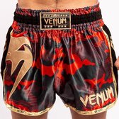 Venum Giant Camo Muay Thai Kickboks Broekje Rood Goud Maat Venum Kickboks Muay Thai Shorts: XXL - Jeans size 36