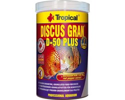 Tropical Discus Granulaat D-50 PLUS | 1 Liter | Aquarium Visvoer | Discusvoer