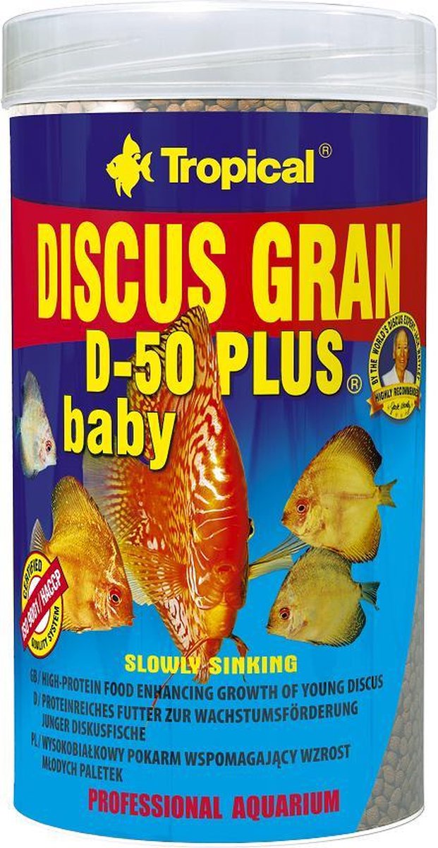 Tropical Discus Granulaat D-50 Plus Baby | 250ml | Aquarium Visvoer | Discusvoer