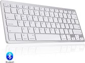 SAMTECH Draadloos toetsenbord met Bluetooth 3.0 – Wireless Keyboard – Geschikt voor o.a. Ipad, Apple, Dell, HP - Zilver