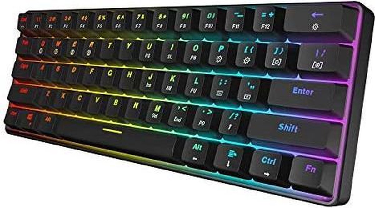 HK Gaming Clavier de jeu optique GK61 rose