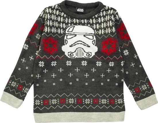 Nieuwsgierigheid wetgeving Gezond Star Wars Stormtrooper Kids Gebreide (foute) Kersttrui - Unisex -12-13 Jaar  | bol.com