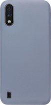 ADEL Premium Siliconen Back Cover Softcase Hoesje Geschikt voor Samsung Galaxy A01 - Lavendel
