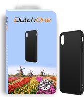 Iphone X/XS - Hoesje zwart - back cover - siliconen