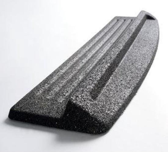 2 stks/paar rubberen laddervoeten vervanging, zwarte laddervoeten rubberen pads voor de aluminium ladder waarvan de binnenmaat 57 x 21 mm is