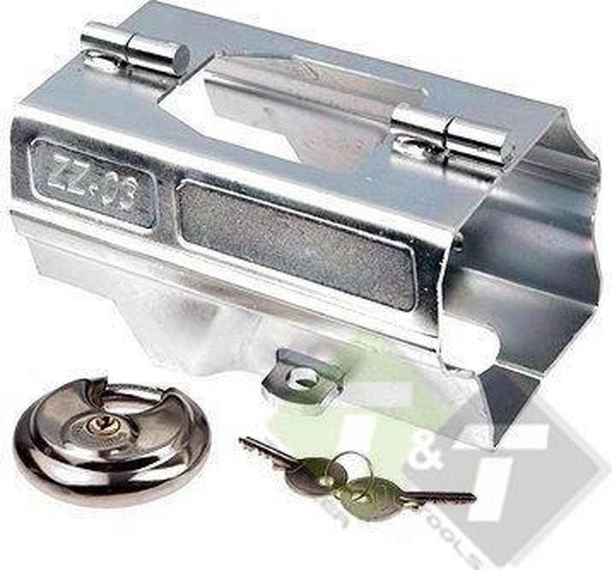 Disselslot klapbaar model - aanhangerslot - dissel slot - kopslot - caravanslot