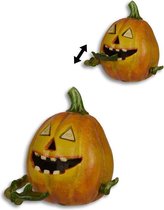 Halloween pompoen - Spaarpot - Mechanisch - 14,8 cm hoog