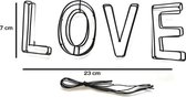 Metalen Draadletters - LOVE - Letters - Zwart - Industrieel - Decoratie