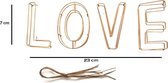 Metalen Draadletters - LOVE - Goud - Decoratie - Industrieel - Letters