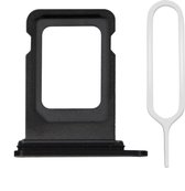 MMOBIEL Sim Tray Card Holder Slot pour iPhone 12 Mini - Zwart - 5,4 pouces avec Ring en caoutchouc