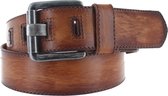 JOB86 - Vintage lederen jeansriem - Cognac - 105 cm