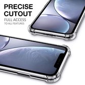 BixB iPhone 12 / iPhone 12 Pro Hoesje Soft Nano Siliconen - Gel Backcover - Mint Groen met Glazen screenprotector