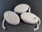 Puimsteen Wit 3st - Eelt - Pumice Stone - 100% Natuurlijk - 9,2cm x 6,1cm x 2,6cm