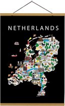 Kaart van Nederland | B2 poster | 50x70 cm | Maison Maps